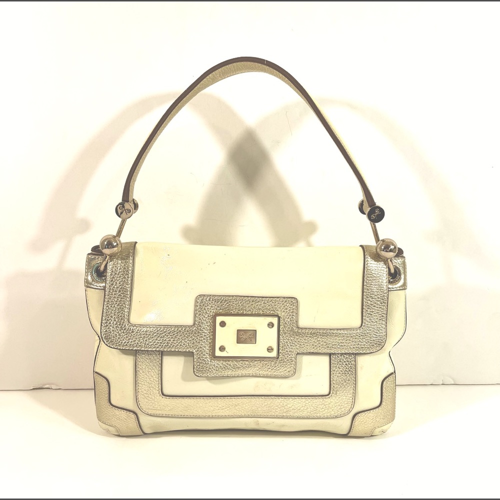 ANYA HINDMARCH “LAUTNER” Leather Shoulder Handbag
